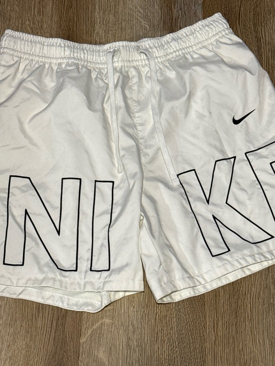 Nike Other - Nike White Kids Shorts with Black Outline Logo